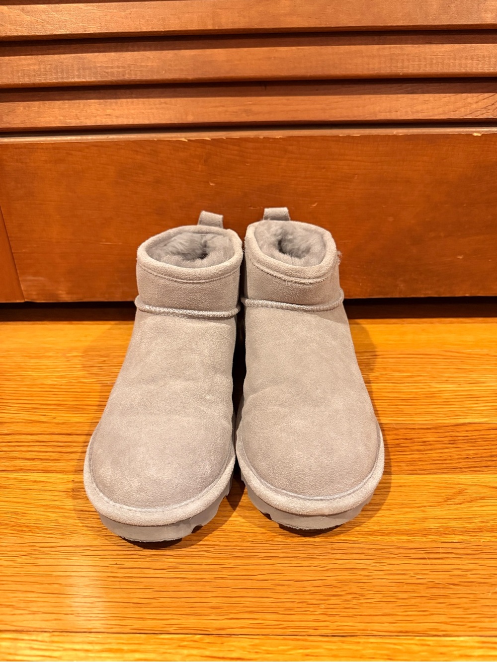 BearPaw Grey Shorty Booties